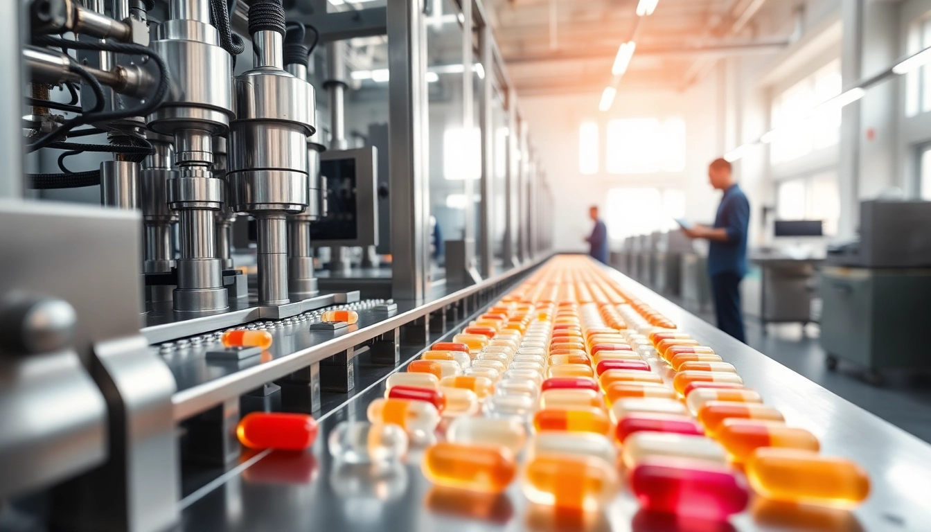Operate Softgel Machine in a bright, advanced manufacturing setting, showcasing efficiency and precision.
