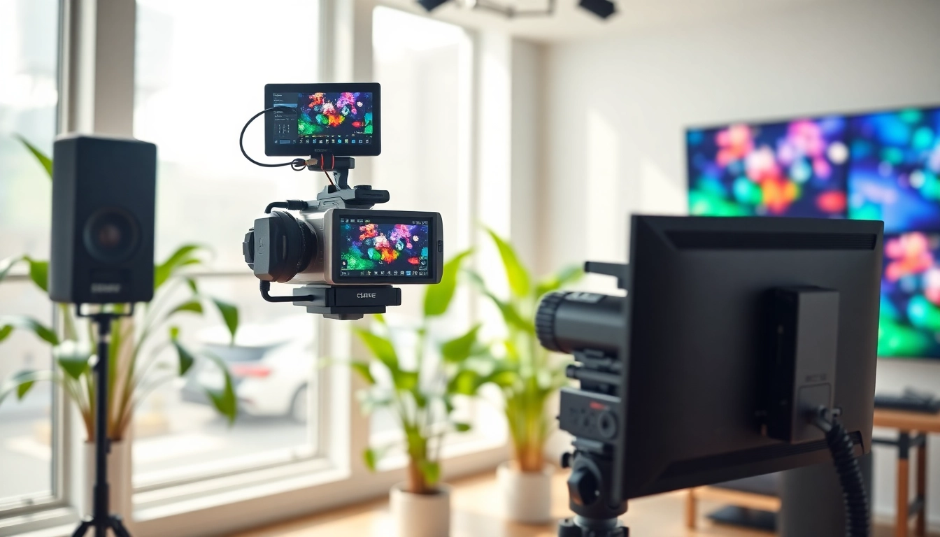 Broadcast engaging Live Stream content in a professional studio with modern equipment.