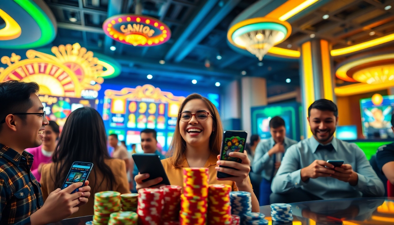 Engaged players enjoying a Trusted Online Casino Malaysia 2025 atmosphere with dynamic gaming options.