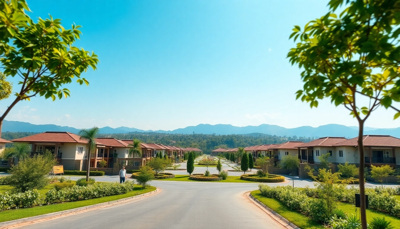 Showcase of Prestige Plots in Devanahalli highlighting residential community with lush greenery.