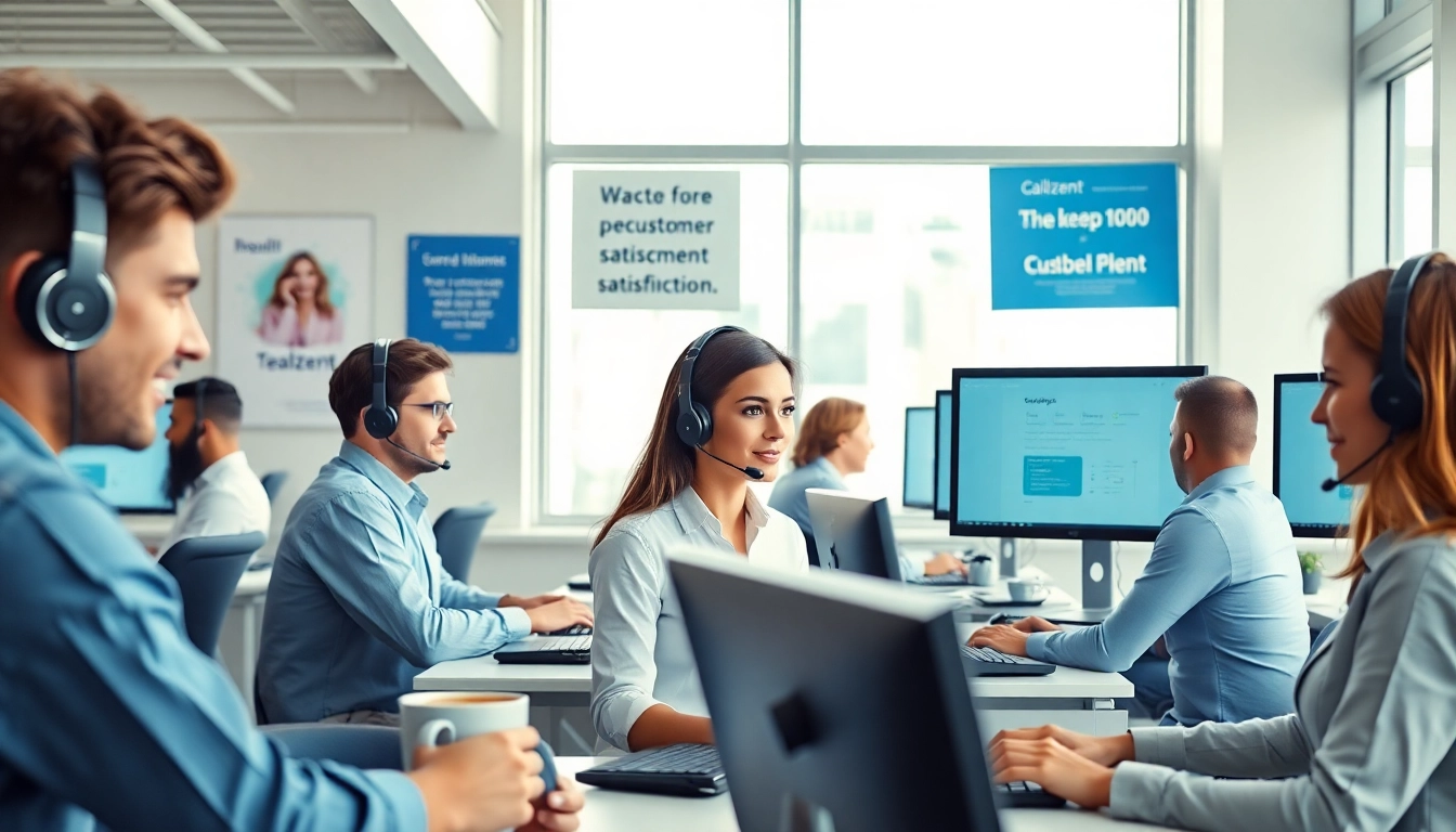 Experience the Callzent team in action, providing exceptional customer service in a professional environment.