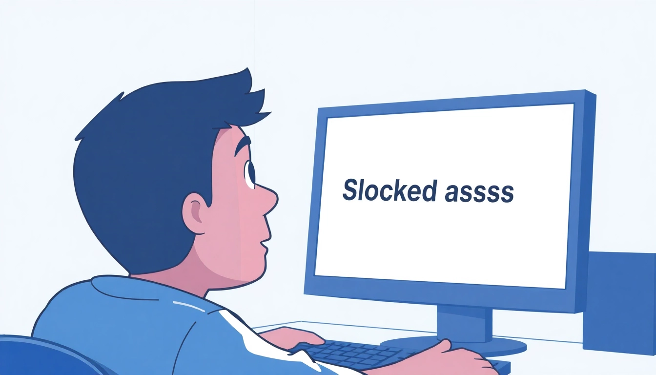 Inatogel access blocked message displayed on a computer screen, person looking confused.