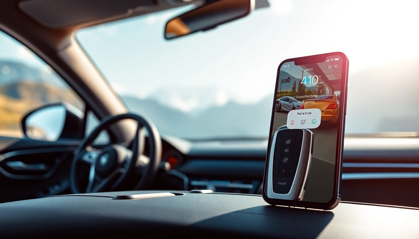 Unlock the future with Keys for electric cars featuring digital fob and smartphone interface.