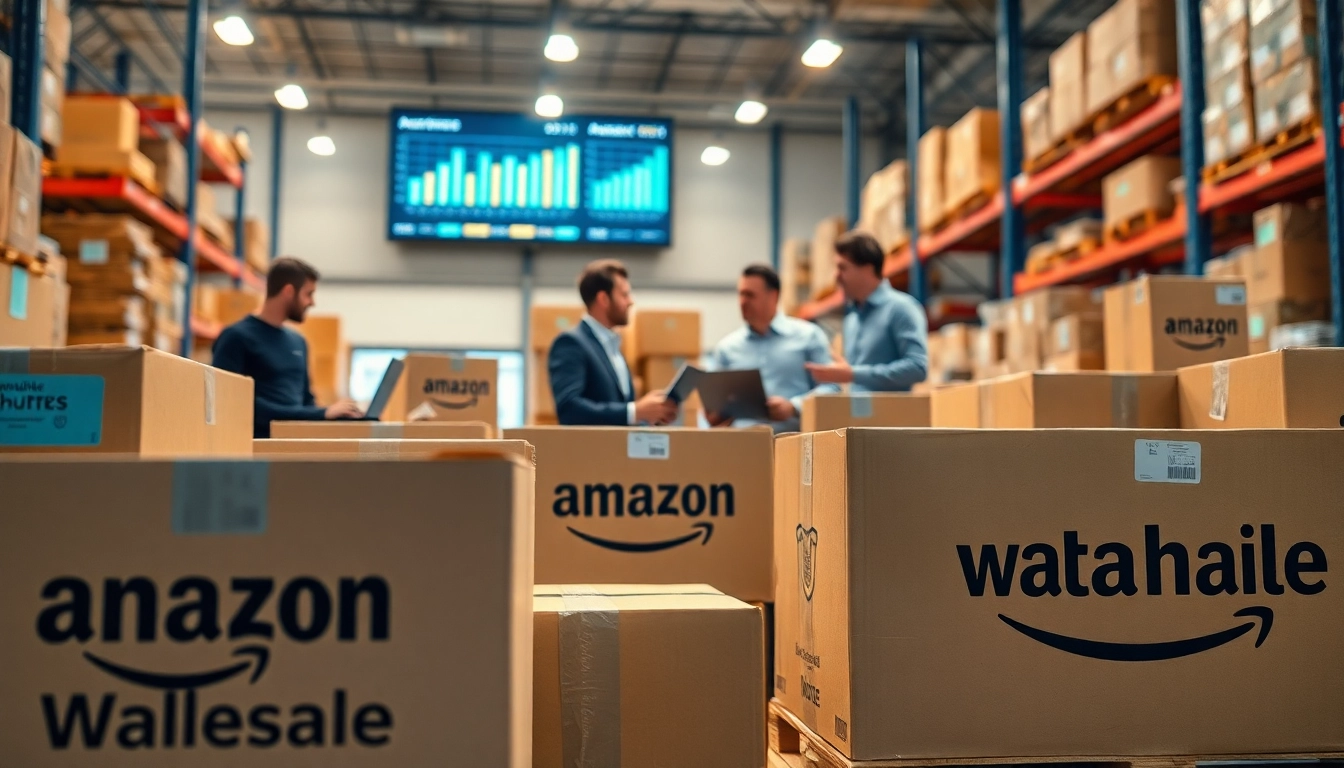 Explore products in a professional setting for amazon wholesale distribution.