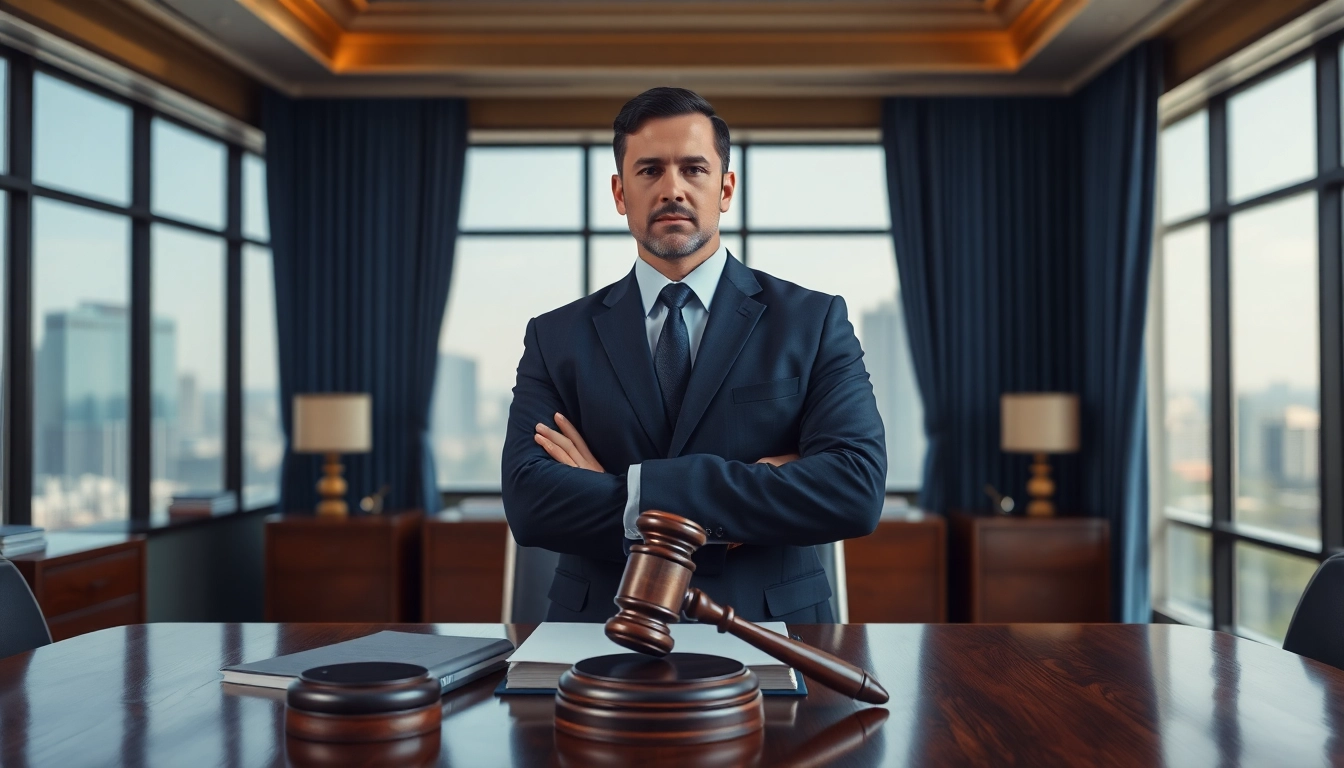 Tampa Criminal Defense Attorney confidently engaged in a professional law office setting.