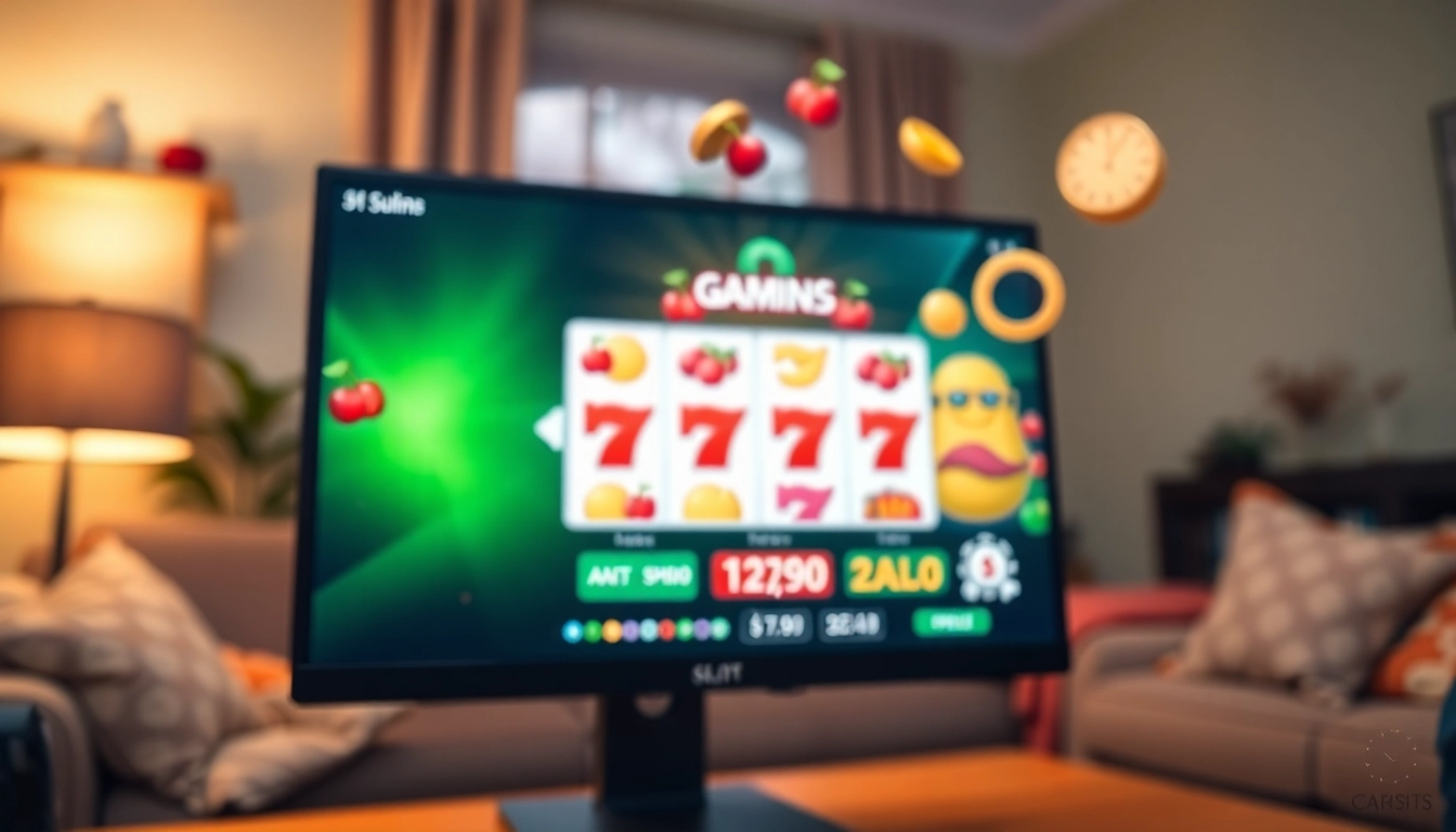 Permainan slot di kaikoslot dengan tampilan modern dan simbol permainan yang menarik.