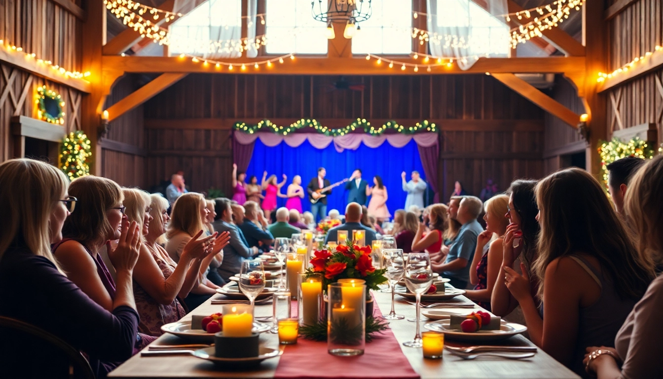 Experience the 2024 schedule for the barn dinner theater with lively performances and rustic charm.