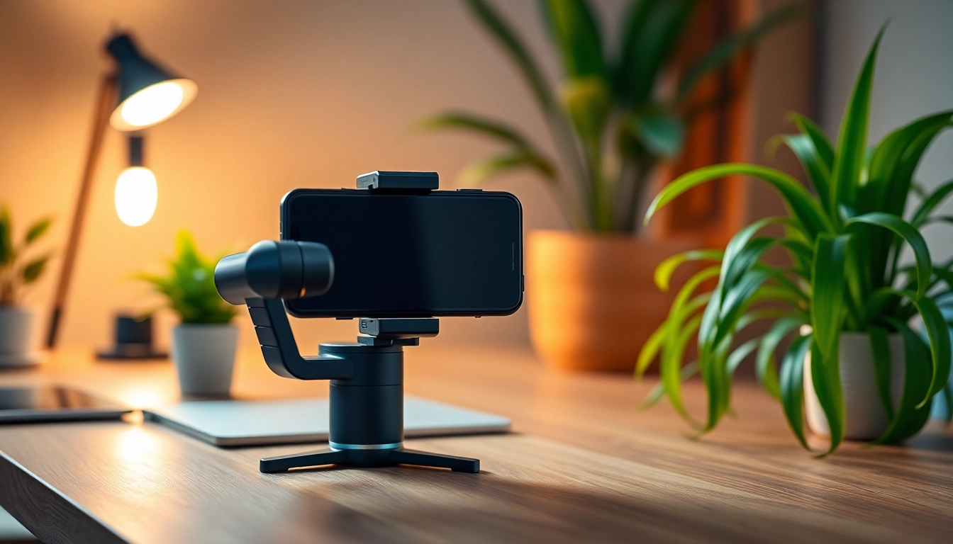 Capture smooth footage with this high-quality gimbal stabilizer designed for smartphones.