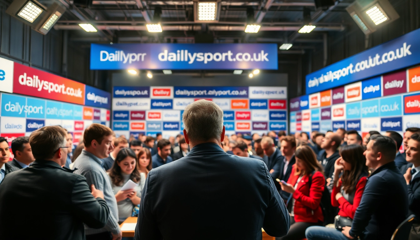Engage with dailysport.co.uk through professionals discussing the latest sports news at an interactive conference.