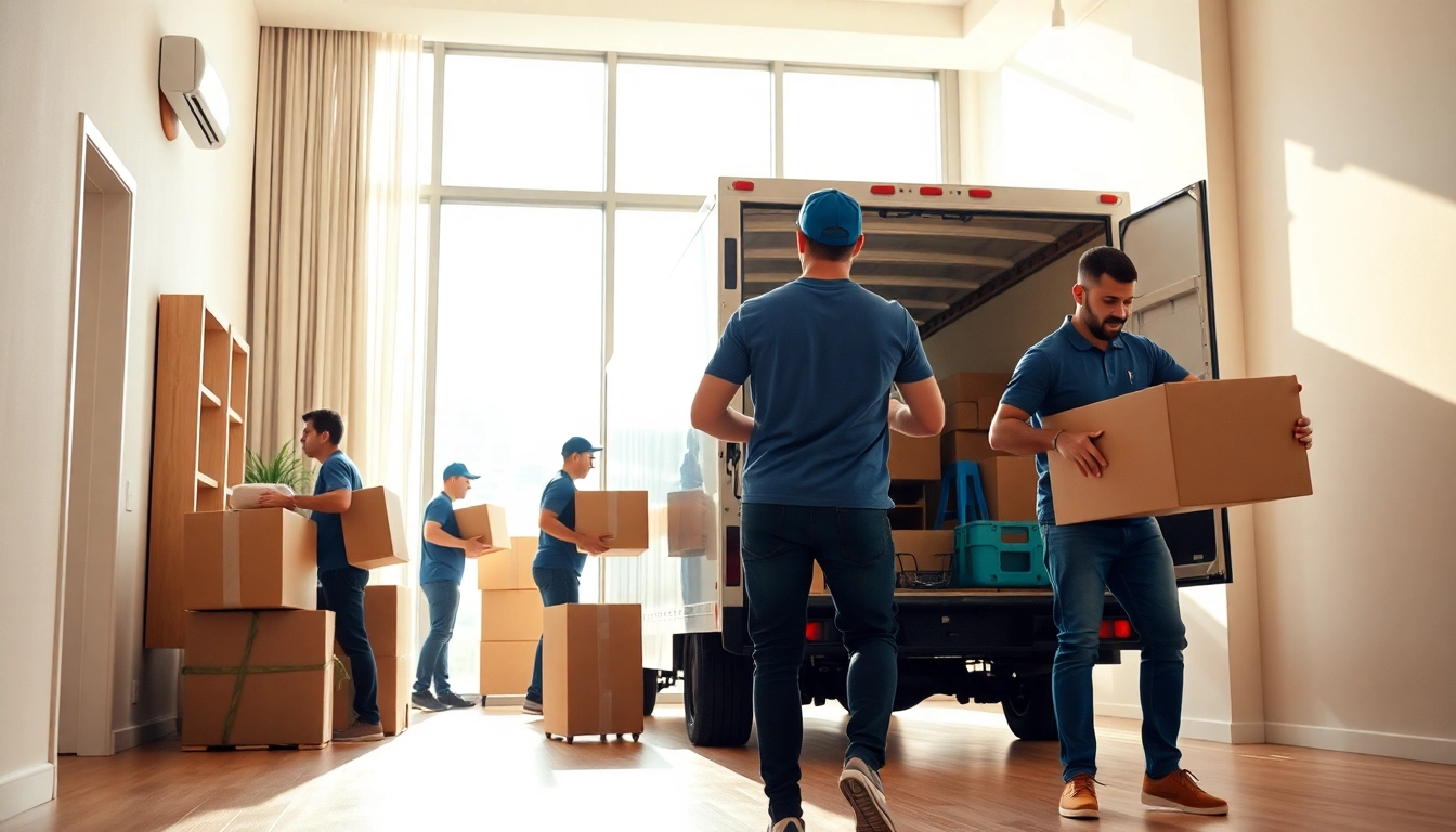 Movers efficiently managing relocation tasks for Toronto moving companies, ensuring a seamless experience.