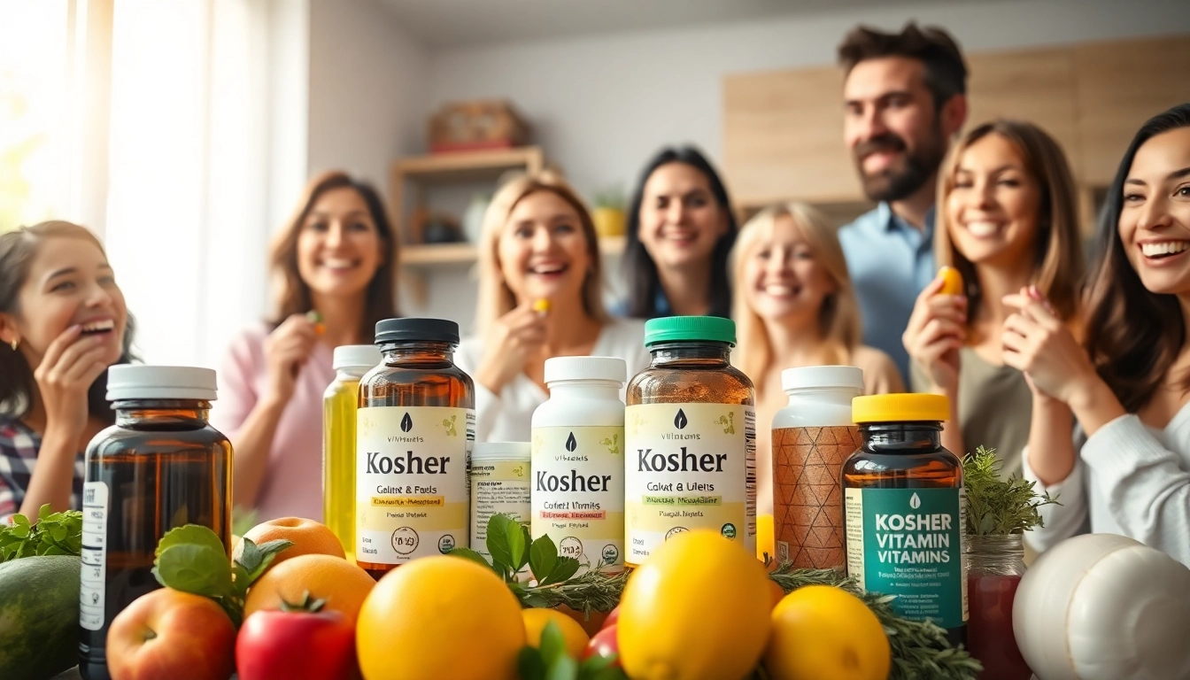 Enhance your wellness with kosher vitamins online through a diverse and vibrant kitchen setting.