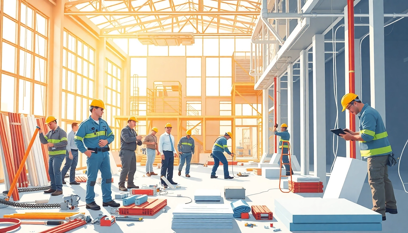 Firestop companies showcasing skilled technicians at work in a safe installation environment.