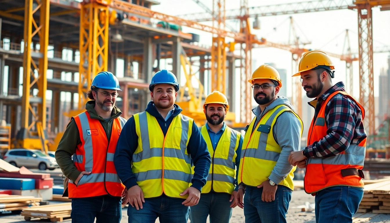 New Jersey Commercial General Contractor leading a construction team on a vibrant site.