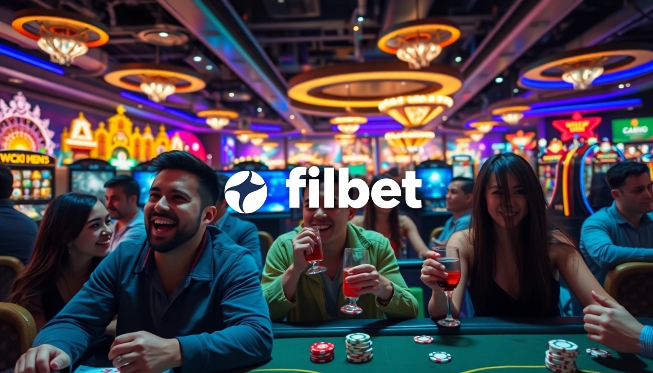 Players enjoying thrill of casino games at filbet's vibrant online casino