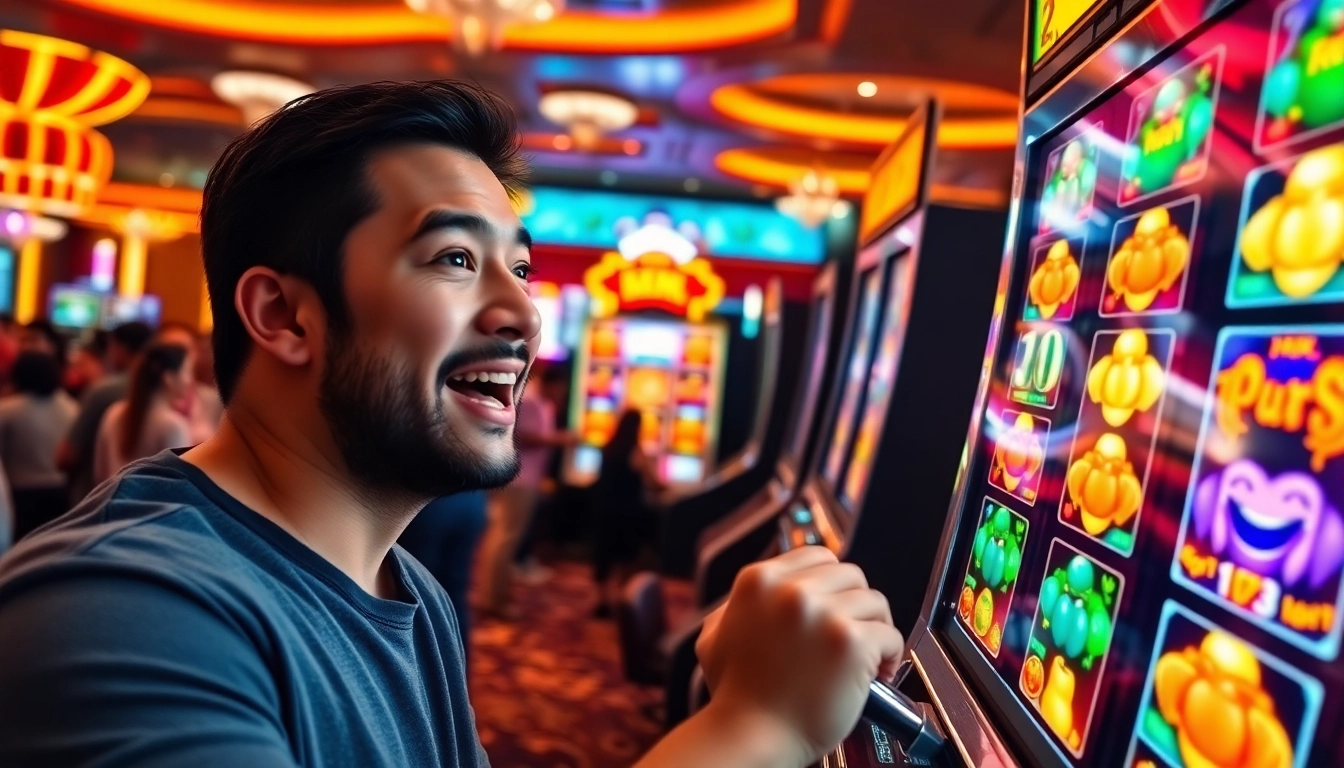 Bermain qqmacan slot dengan kegembiraan di mesin slot yang penuh warna.